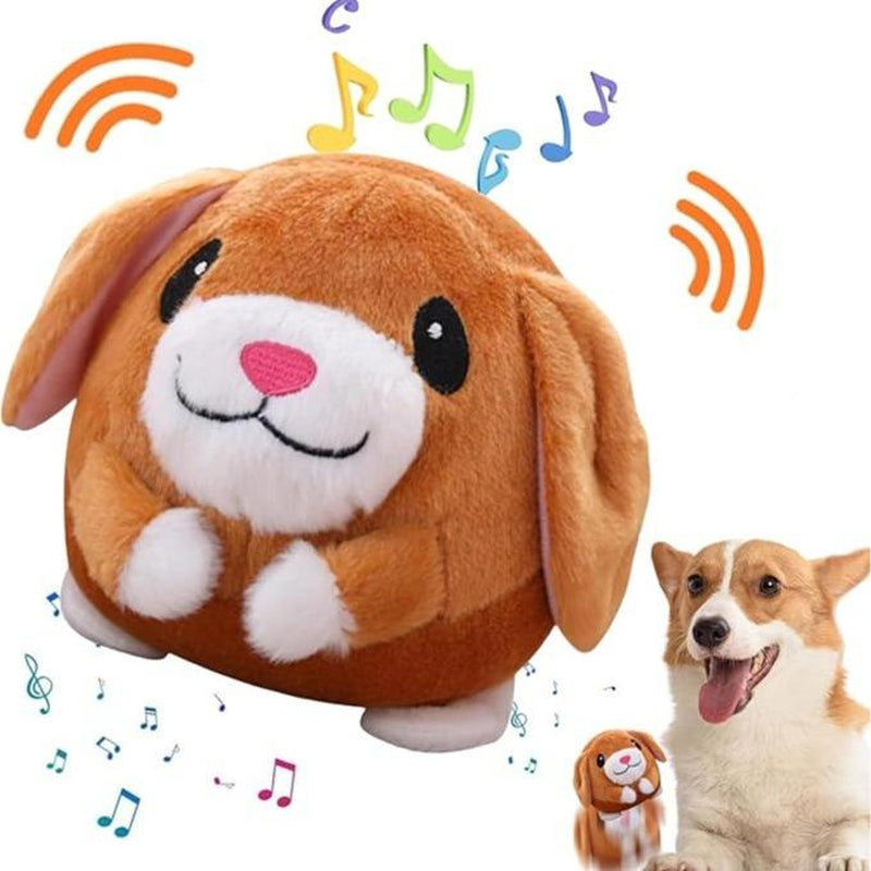 EVERBETTERUS Active Moving Plush Toy Smart Interactive Toy USB Rechargeable Washable 120 Music USB Rechargeable Interactive Washable Cartoon Pig Plush Sound Electronic Dog Toy Small Cute Squeaky Toy