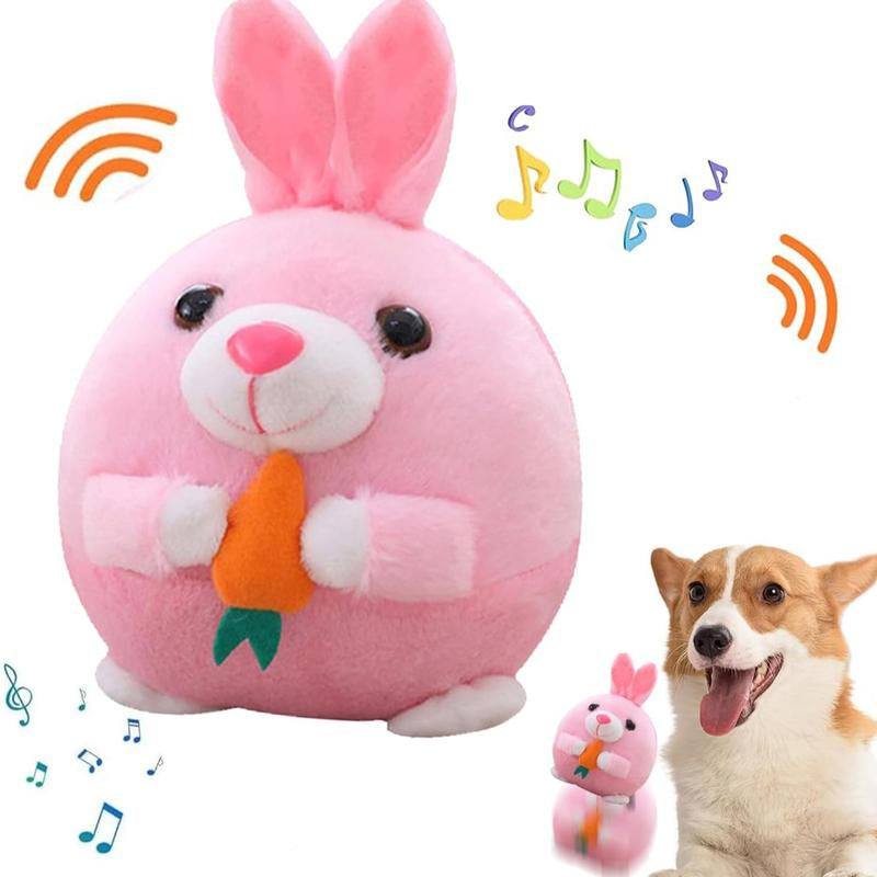EVERBETTERUS Active Moving Plush Toy Smart Interactive Toy USB Rechargeable Washable 120 Music USB Rechargeable Interactive Washable Cartoon Pig Plush Sound Electronic Dog Toy Small Cute Squeaky Toy