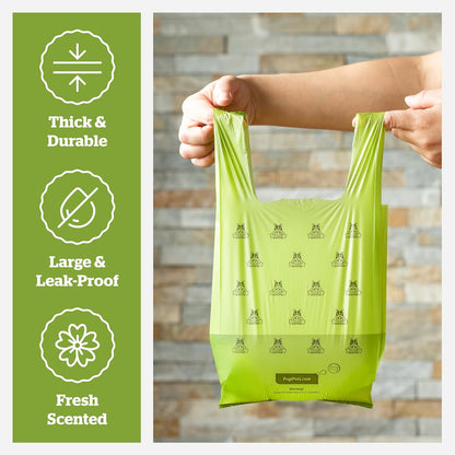 Pogi’S Dog Poop Bags with Handles – Extra-Thick, Leak-Proof, Large, Fresh Scent, 300-Count