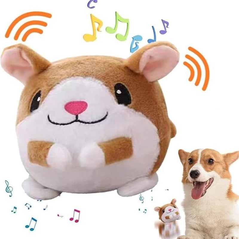 EVERBETTERUS Active Moving Plush Toy Smart Interactive Toy USB Rechargeable Washable 120 Music USB Rechargeable Interactive Washable Cartoon Pig Plush Sound Electronic Dog Toy Small Cute Squeaky Toy